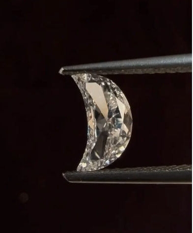 Designer Half Moon Lab Grown Diamond – Colorless D–F VVS–VS
