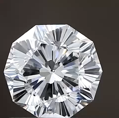Unique Octagon Brilliant Round Lab Grown Diamond – Colorless D–F VVS–VS