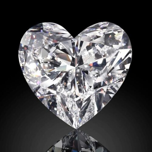 Heart Cut Loose Moissanite – DEF Colorless Flawless–VVS