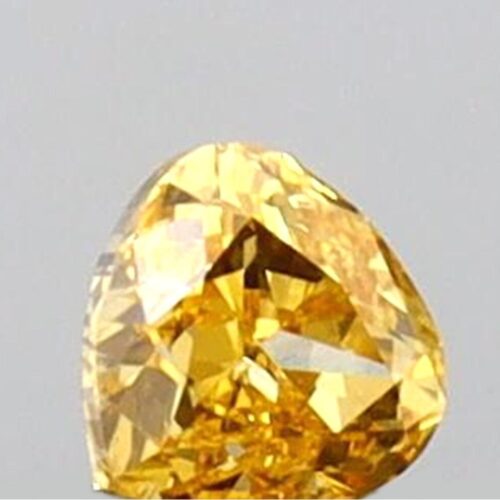 Heart Cut Natural Orange Diamond - 0.09 CT Loose Diamond for Engagement Jewelry