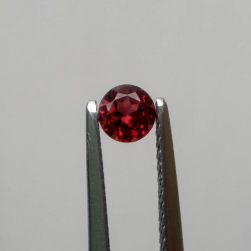 Round Faceted Natural Red Garnet 4mm – Brilliant Cut Loose Gemstone