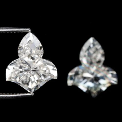 Leaf Shape Lab Grown Diamond Pair DEF VS Lepdo Diamonds