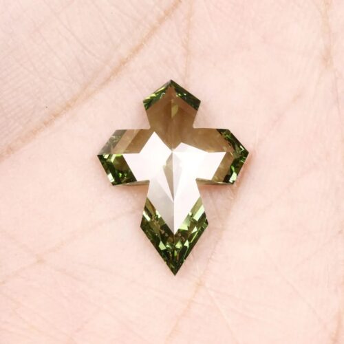 Green Christ Cross Cut Lab Grown Diamond – VVS Clarity Fancy Cut