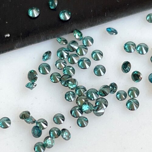 Round Brilliant Cut Blue Melee Lab Grown Diamonds – 1mm to 3mm Accent Stones