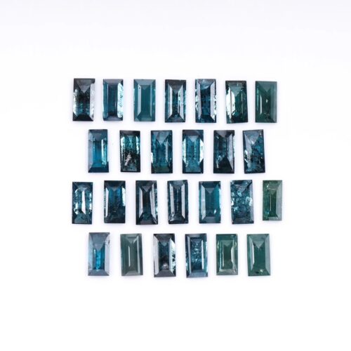 Baguette Cut Natural Blue Diamond Pair - 3.0 × 1.5 MM Loose Diamonds