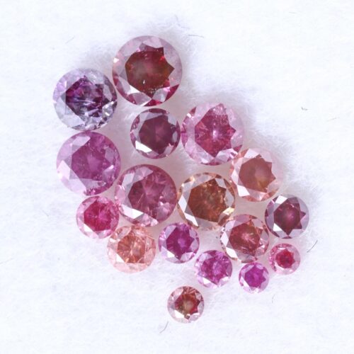 Natural Fancy Mix Color Diamond Lot – Round Brilliant Loose Diamonds