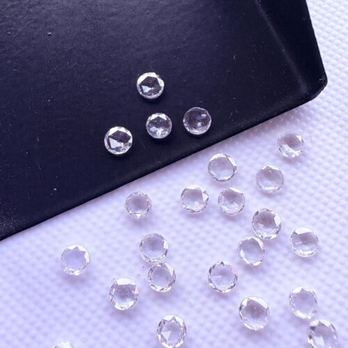 Round Rose Cut Lab Grown Diamond