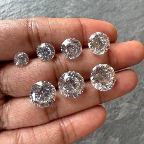 Round Portuguese Cut Lab Grown Diamond