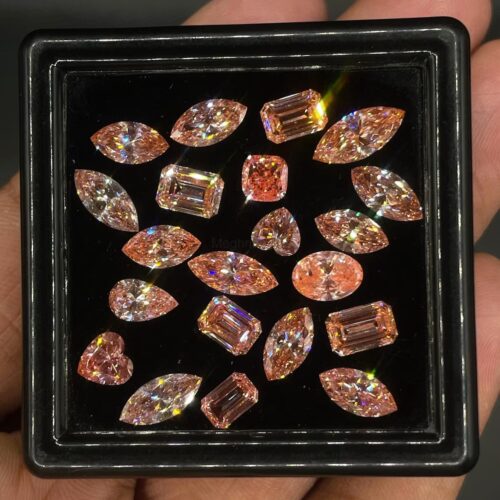Wholesale Lot of Pink Lab Grown Diamonds – Mixed Fancy Shapes VS–SI Clarity