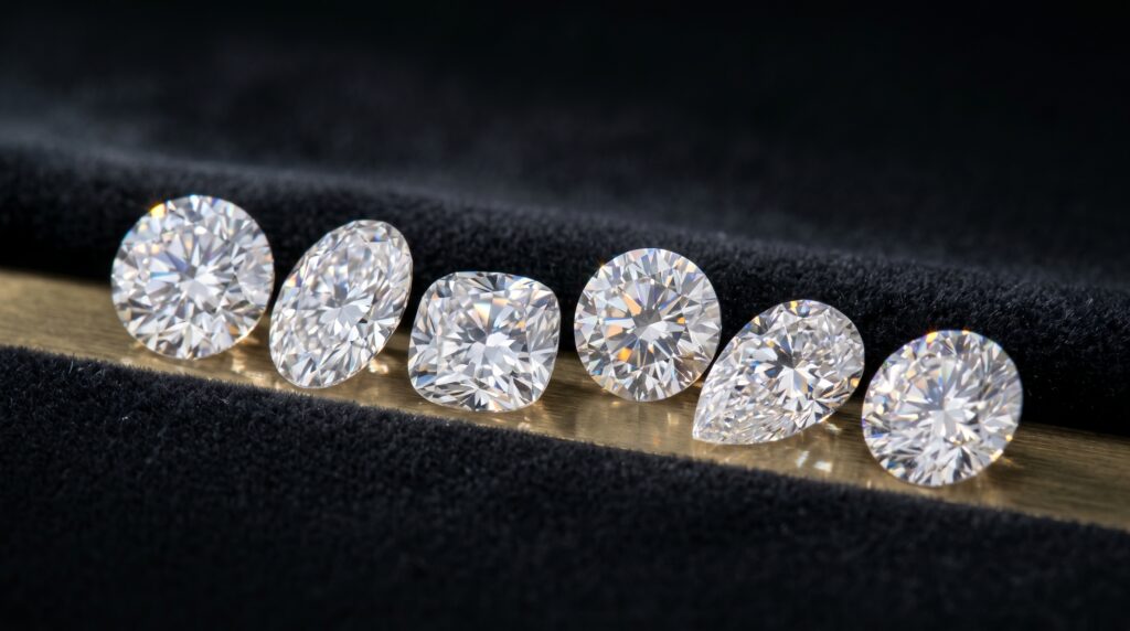 Types of Moissanite and Diamond