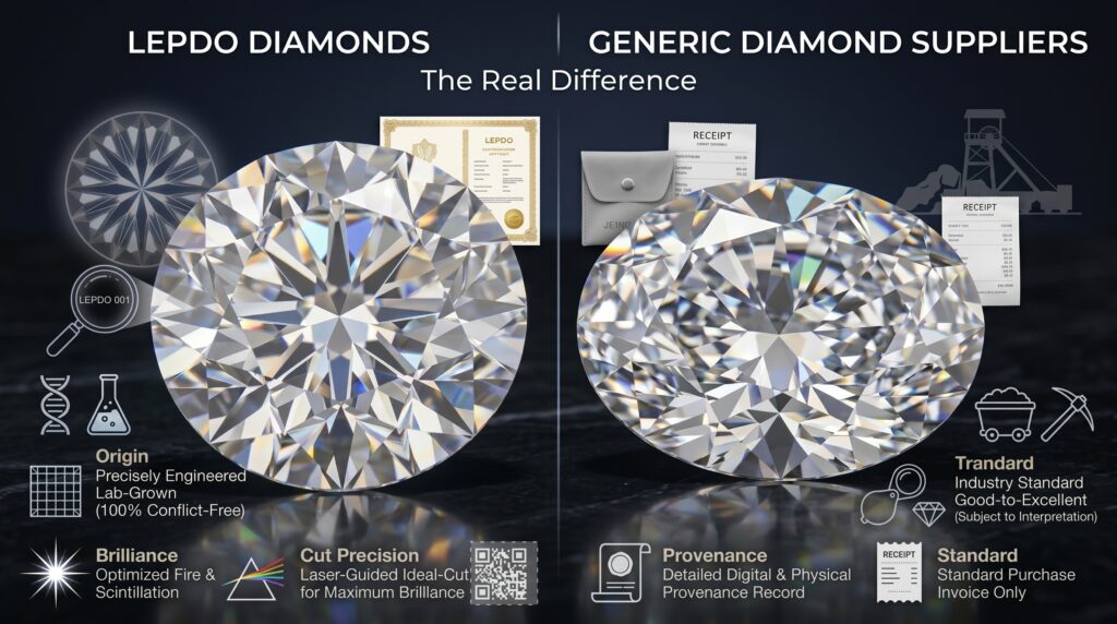 Lepdo Diamonds vs. Generic Diamond Suppliers: The Real Difference