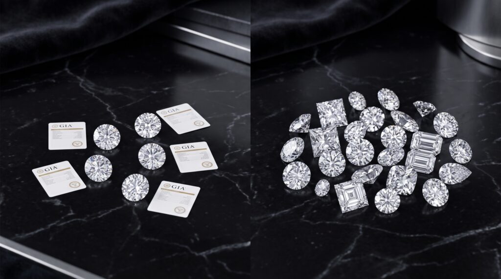 Diamond Parcels vs. Individual Certified Stones: The Real Difference