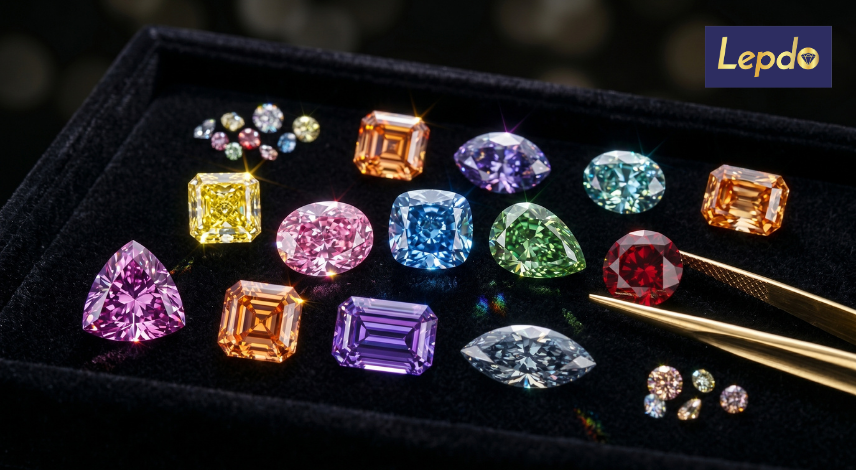 Custom Jewelry Ideas Using Lab Grown Diamonds Certified (37) Fancy Color Lab Grown Diamonds in India: Yellow, Pink, Blue and More at Wholesale Prices