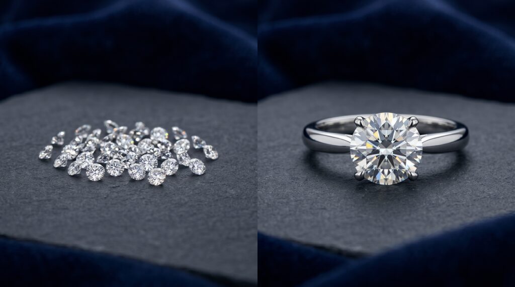 Melee Diamonds vs Larger Center Stones: The Real Difference