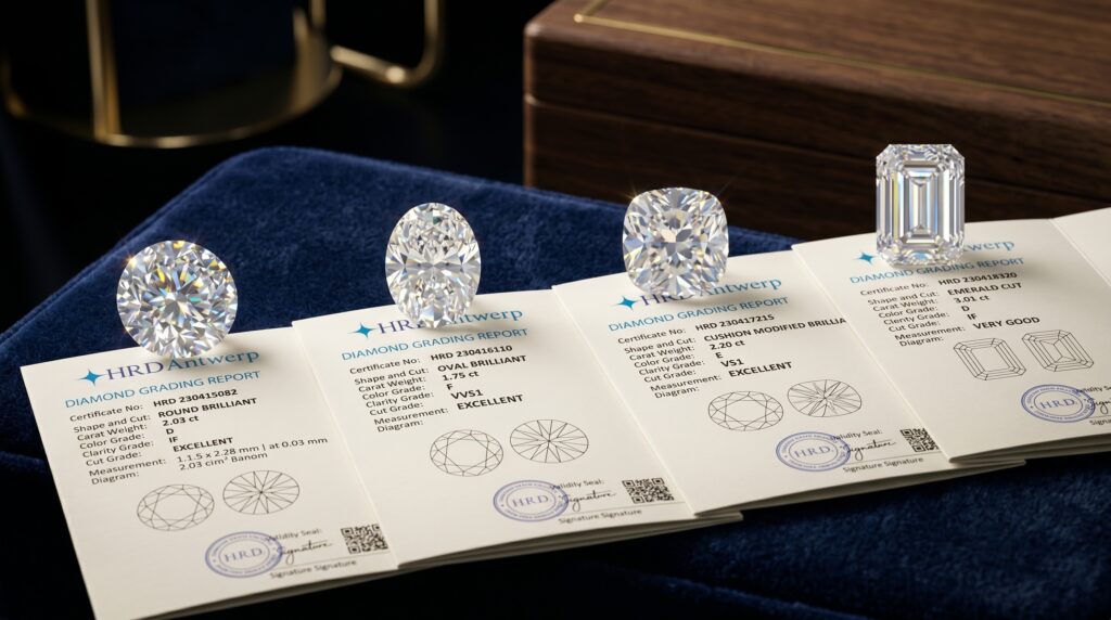 HRD Diamond Certificate