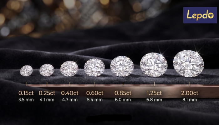 Diamond Carat to MM Size Chart: Convert Carat Weight to Millimeter Diameter