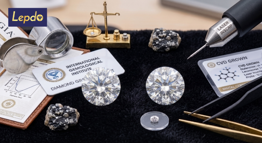 Custom Jewelry Ideas Using Lab Grown Diamonds Certified (16) Lab Grown Diamond vs Natural Diamond Wholesale : A Cost and Margin Comparison for Retailers