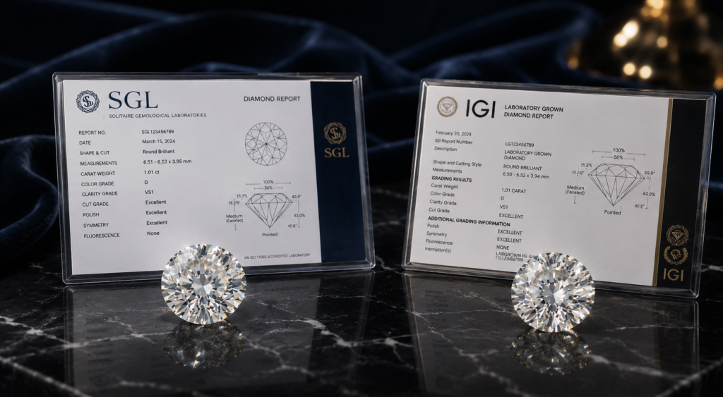 SGL Diamond Certificate vs IGI Certificate: The Real Difference