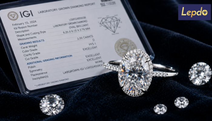 2 carat lab grown diamond ring trend