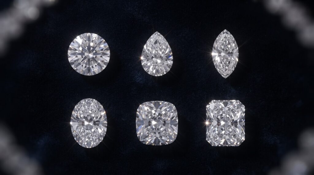 mixed diamond shape tennis bracelet