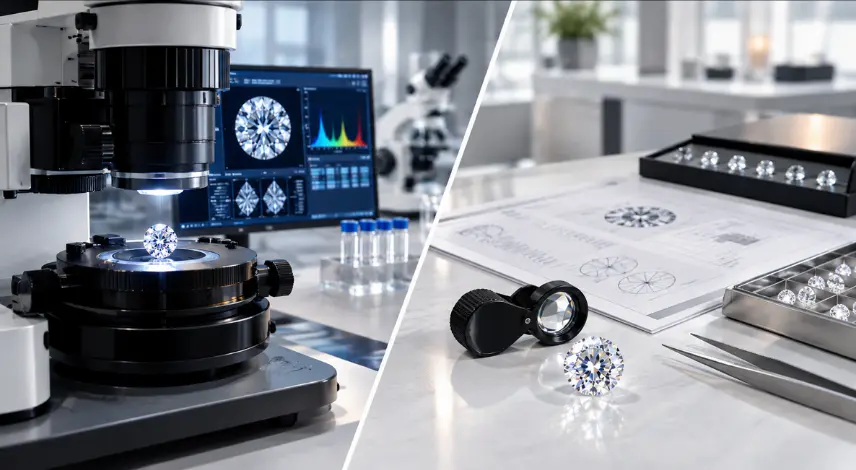 Diamond isotopes compared with traditional diamond grading methods