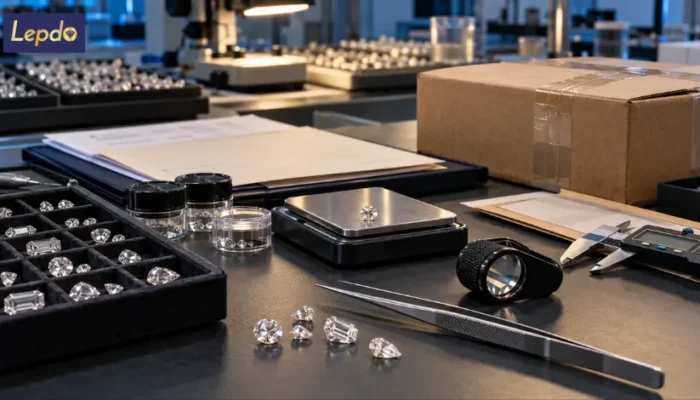 Diamond sourcing inspection and export preparation for a US retailer ordering from India